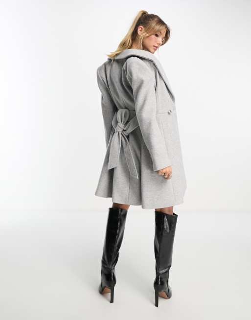 Wrap Belted Short Coat