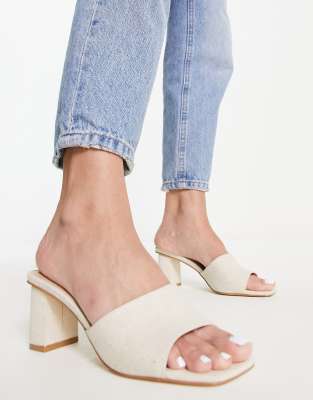 【直営・関税送料込】Heeled mules Amazon.com | XYD Open Toe Heeled Mules with Fringe Slip On