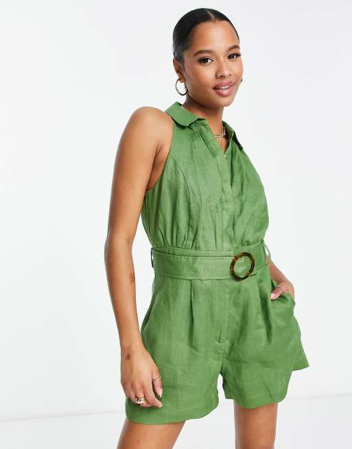 Olive on sale green romper