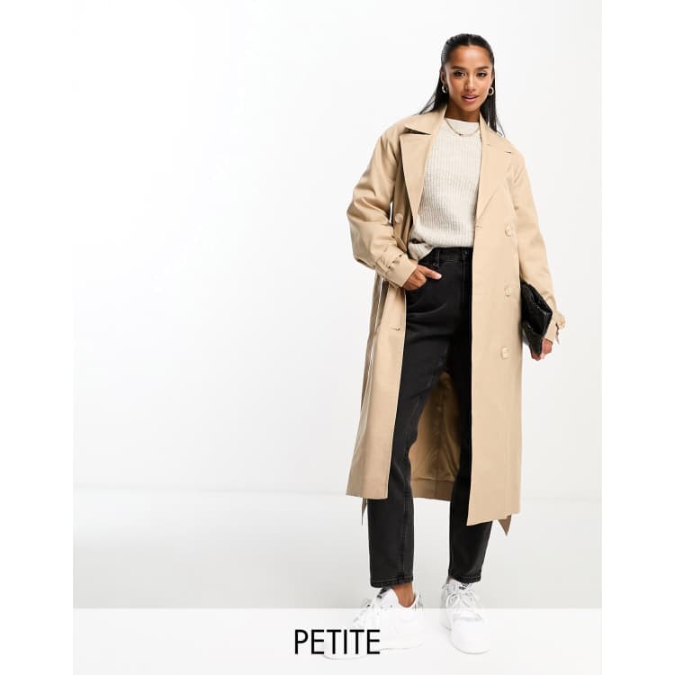 Ever New Petite belted trench midi coat in camel