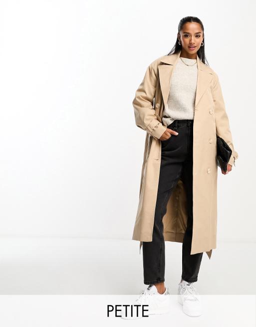 Ever New Petite belted trench midi coat in camel