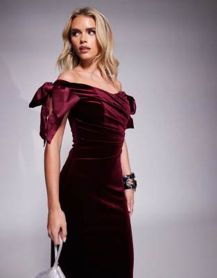 【INCHANT ME】Velour Bustier Long one Piece Wrinkle Bustier Layered Long One Piece (2C) - INCHANT ME