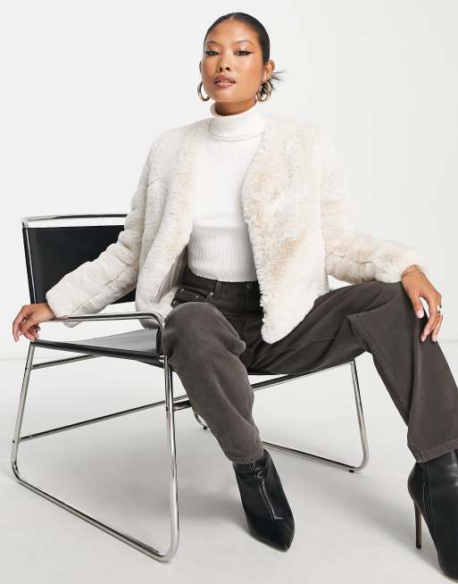 Ever New Susie Petite Faux Fur Coat