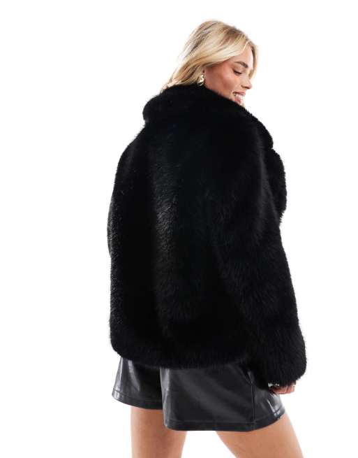 Ever New Petite Faux Fur Coat