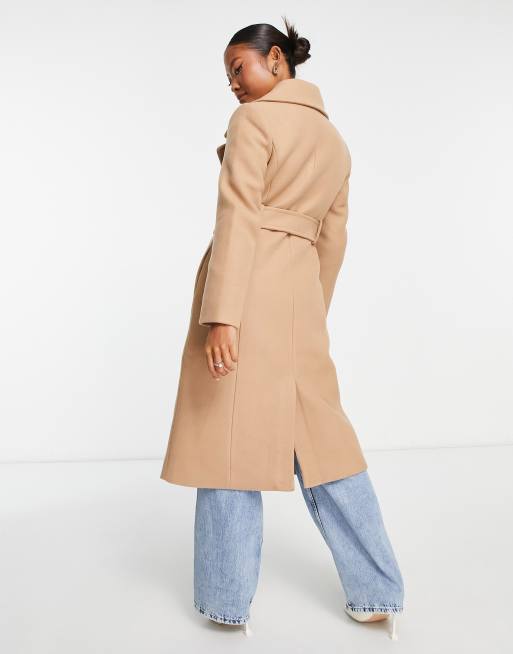 Asos petite best sale camel coat