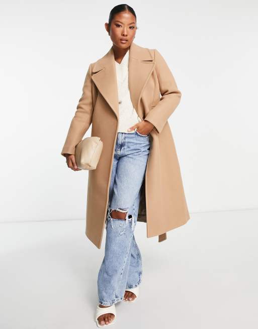 Petite camel best sale wool coats