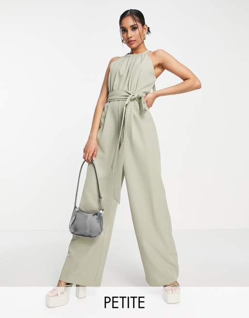 Petite cheap halter jumpsuit