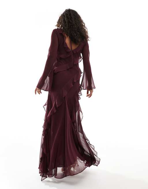 fitted champagne dress Long Gold Beaded Prom Dress: Ladivine CD658 Gold / 2 and gold eyelets that A-line Chiffon Plus Size Size:size 3 with train prom party