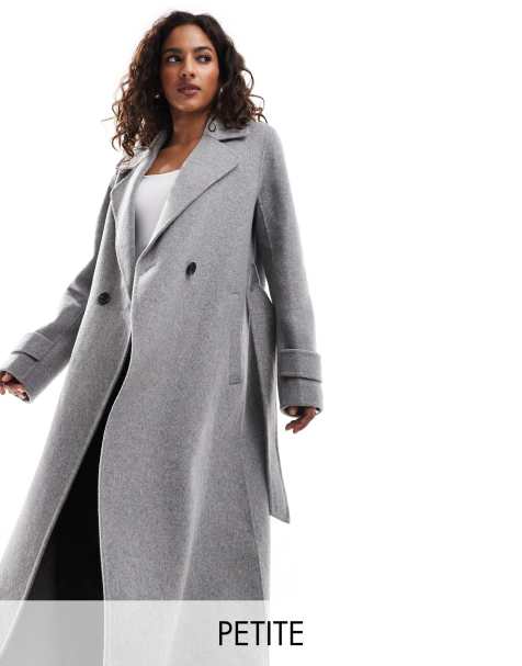 Ever New Petite oversized coat in gray - view 1