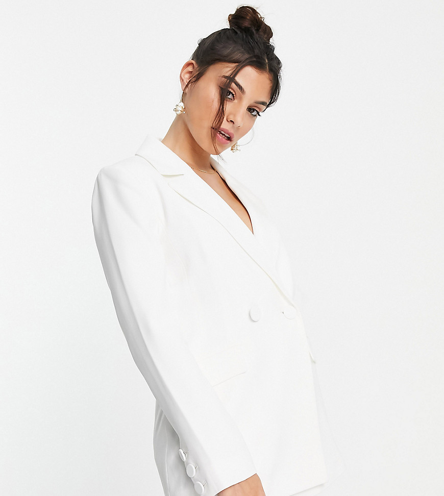 Ever New Petite slouchy blazer in white - part of a set