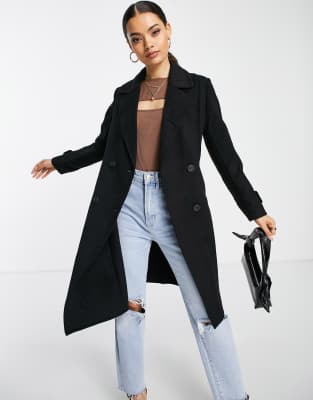 smart black coat