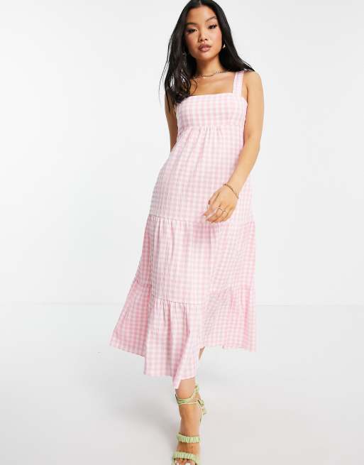 Baby Pink Gingham Dress