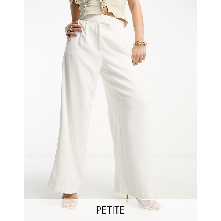 Nour Satin Wide Leg Pant - Ivory curated on LTK