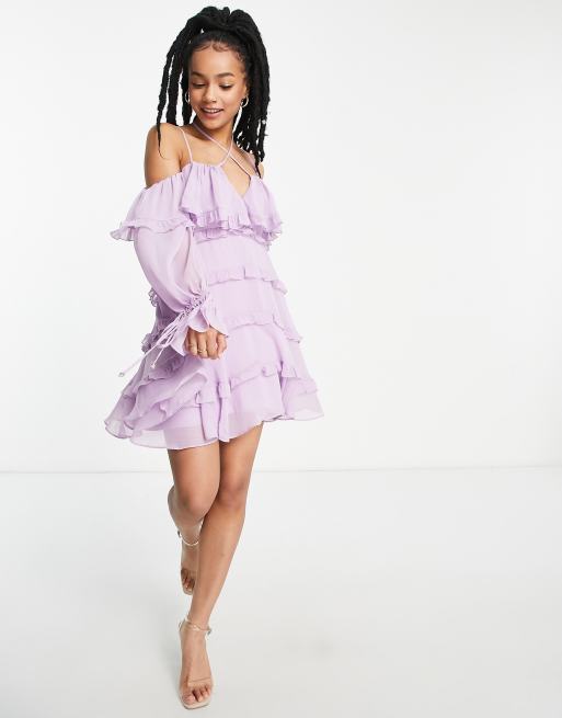 Lilac petite hot sale dress