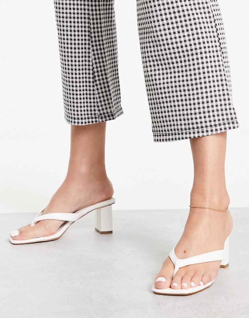 Ever New slip on mules in white