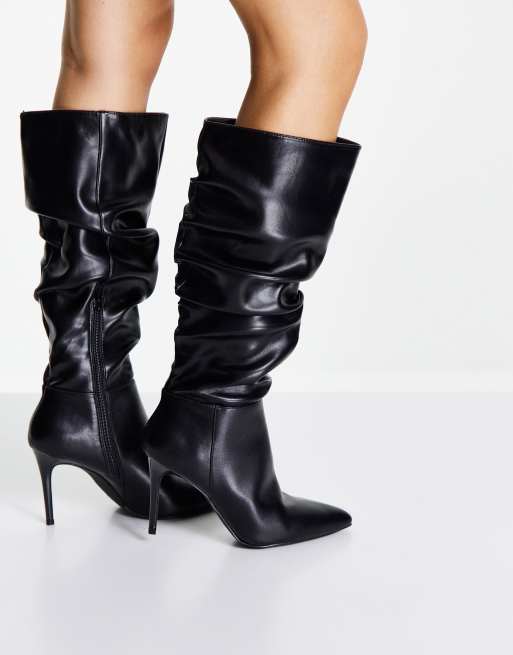 Slouch knee best sale high boots