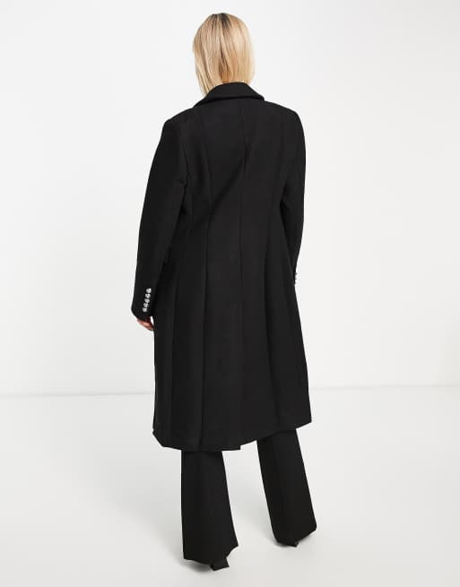 Ever New smart military coat in black