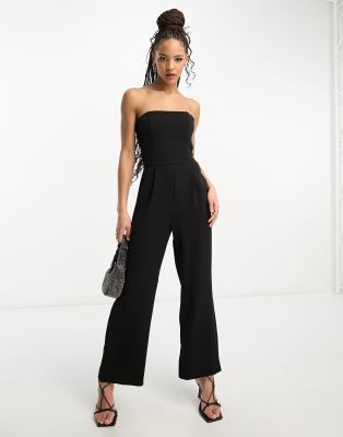 Ever New Strapless Jumpsuit In Black