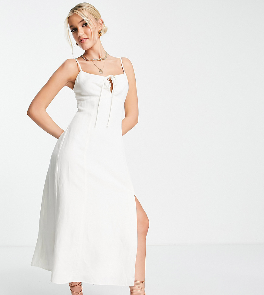 Ever New strappy midi dress in white