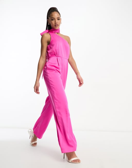 Tie store neck jumpsuit