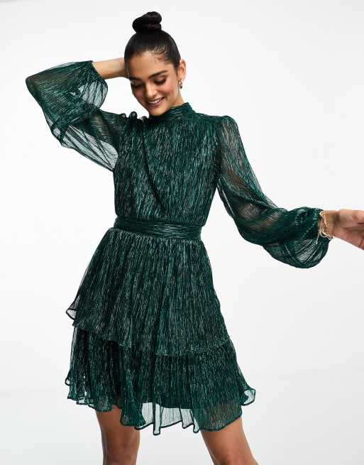 Emerald hotsell dress asos