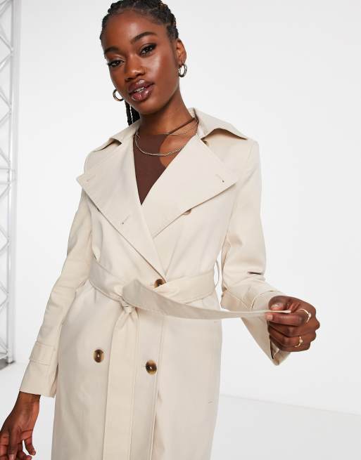 Ever New belted maxi trench maxi coat in soft cream