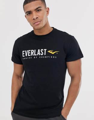 EVERLAST Printed Men Round Neck Black T-Shirt - Buy Black EVERLAST Printed  Men Round Neck Black T-Shirt Online at Best Prices in India