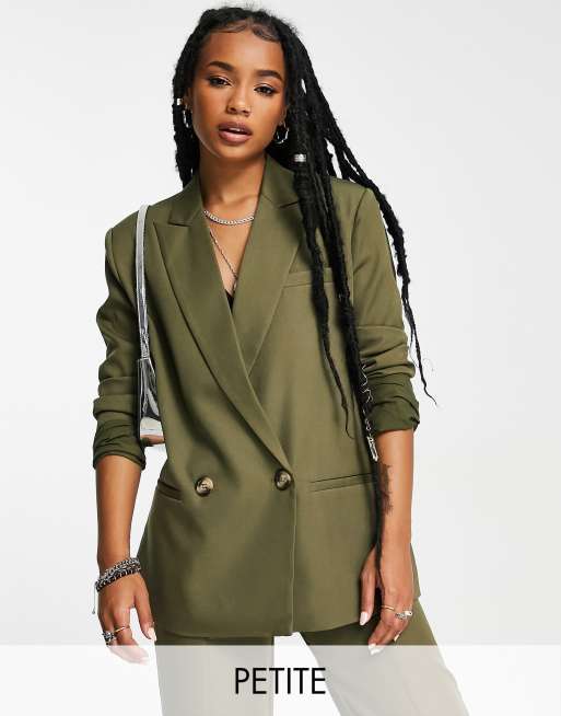 Exclusivité - 4th & Reckless Petite - Blazer d'ensemble ajusté - Kaki