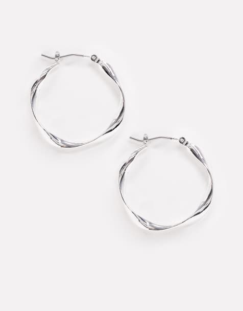 Exclusivité Accessorize - Créoles torsadées - Argenté