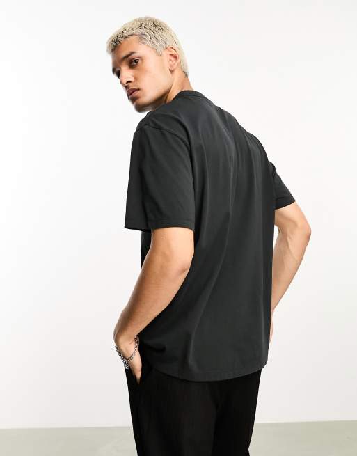 Exclusivité AllSaints x ASOS - T-shirt à imprimé Raptorex - Noir délavé, 2 de 4