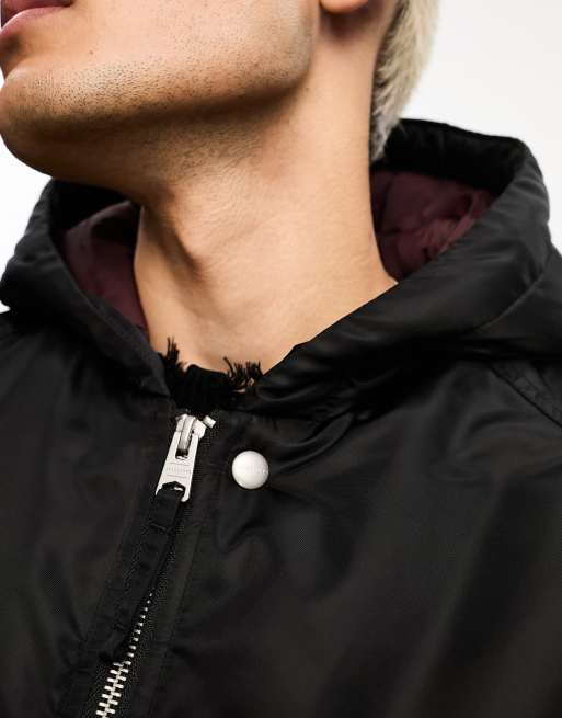 Exclusivité AllSaints x ASOS - Thornson - Bomber matelassé oversize et unisexe - Noir, 3 de 4