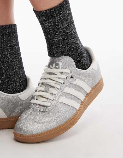 adidas Originals - Disco Samba OG - Sølvfarvede sneakers med glimmer - Kun hos ASOS