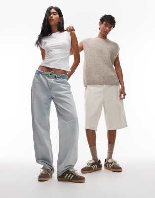 Exclusivité ASOS - adidas Originals - Samba LT - Baskets avec détail en maille au crochet - Marron