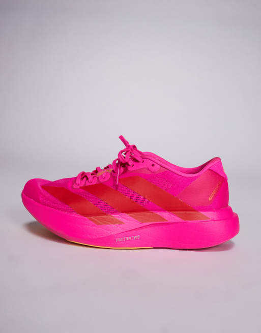 Exclusivité ASOS - adidas Running - Adizero EVO SL - Baskets - Rose vif/rouge, 2 de 5