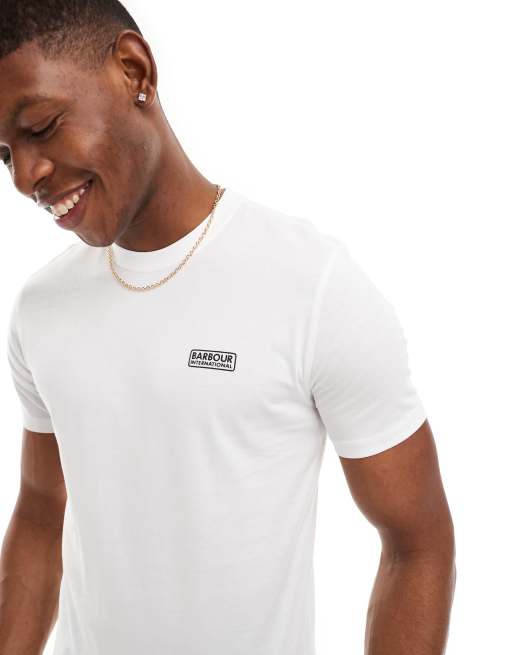 Exclusivité ASOS - Barbour International - Throttle - T-shirt coupe slim avec logo - Blanc, 2 de 4