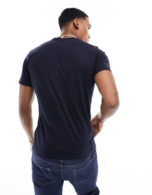 Exclusivité ASOS - Barbour International - Throttle - T-shirt coupe slim avec logo - Bleu marine, 3 de 4