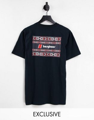 T-shirts et débardeurs Exclusivité  - Berghaus - T-shirt à imprimé aztèque - Noir