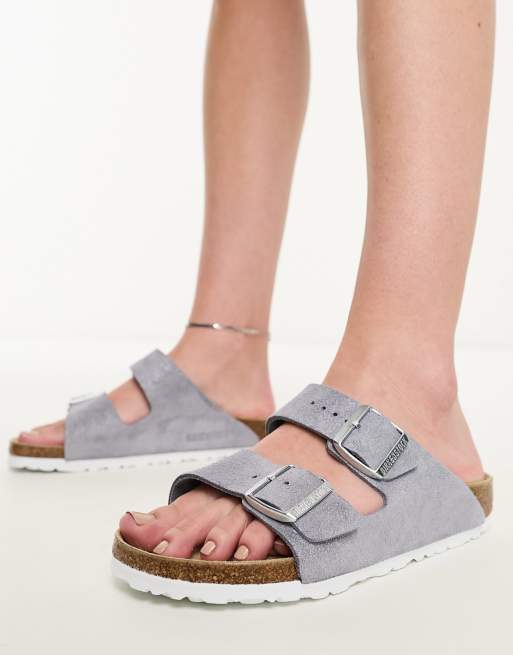 Exclusivité ASOS - Birkenstock - Arizona - Sandales pailletées en daim - Violet