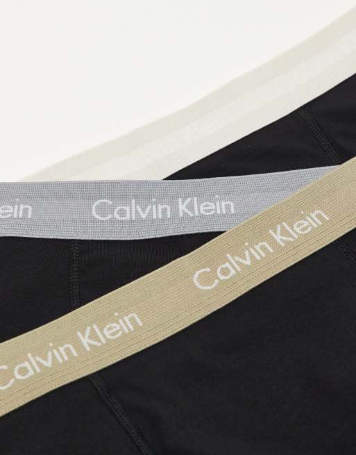 Exclusivité ASOS - Calvin Klein - Lot de 3 boxers à taille contrastante - Noir, 4 de 4