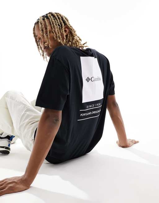 Exclusivité ASOS - Columbia - Barton Springs - T-shirt avec imprimé au dos - Noir, 3 de 4