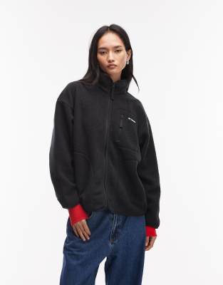 Exclusivité ASOS - Columbia - Flow Finder - Polaire à fermeture éclair - Noir