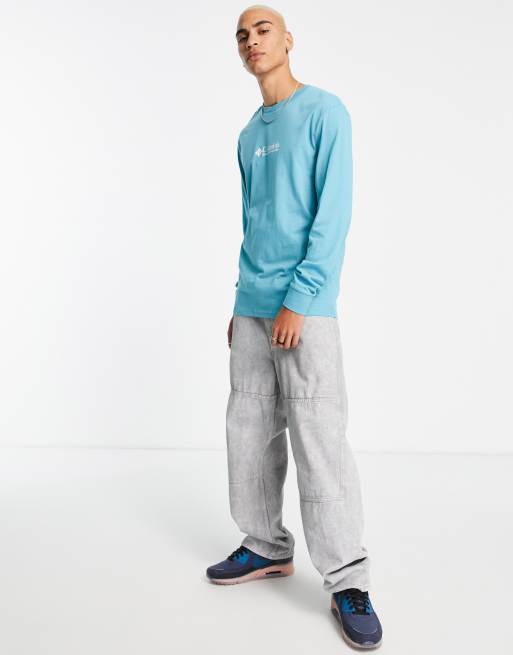 Exclusivité ASOS - Columbia - Hopedale - T-shirt à manches longues - Bleu, 3 de 4