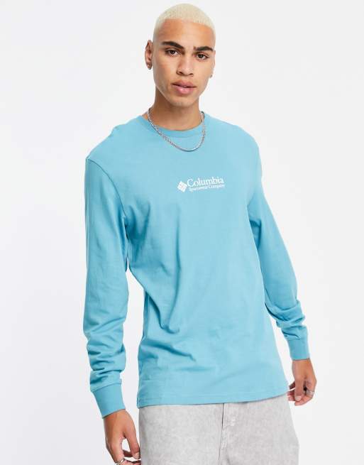 Exclusivité ASOS - Columbia - Hopedale - T-shirt à manches longues - Bleu, 4 de 4
