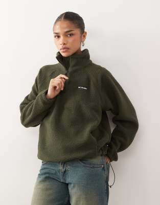 Exclusivité ASOS - Columbia - Olive Spring - Polaire à col zippé - Vert foncé
