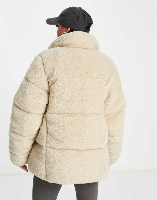 Exclusivité ASOS - Columbia - Puffect - Doudoune en imitation peau de mouton - Taupe, 3 de 4