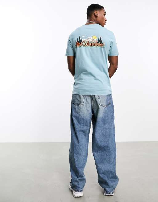 Exclusivité ASOS - Columbia - Talbert Ridge - T-shirt imprimé au dos - Bleu, 3 de 4