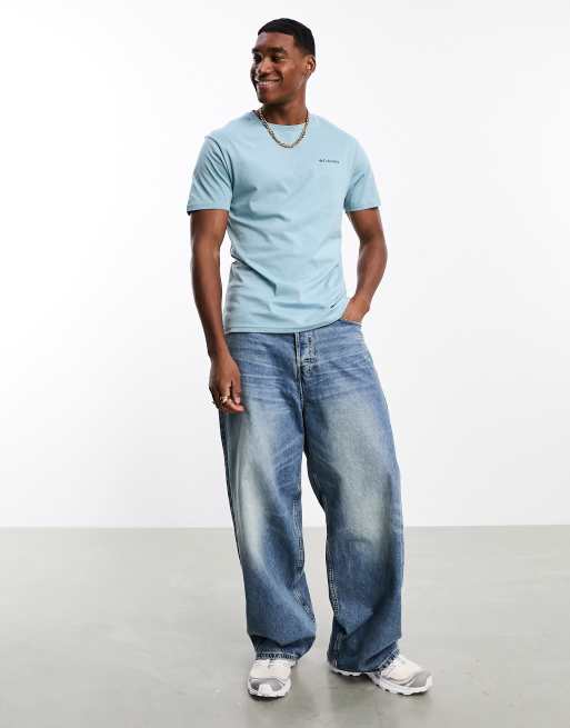 Exclusivité ASOS - Columbia - Talbert Ridge - T-shirt imprimé au dos - Bleu, 4 de 4
