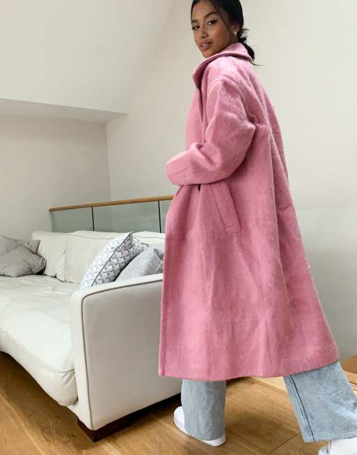 Exclusivit ASOS DESIGN Petite Manteau oversize ample Rose