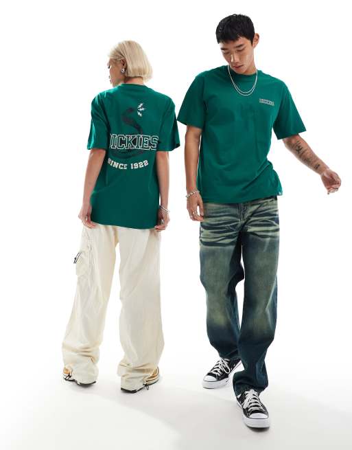 Exclusivité FhyzicsShops - Dickies - Cascade Lock - T-shirt manches courtes imprimé au dos - Vert foncé