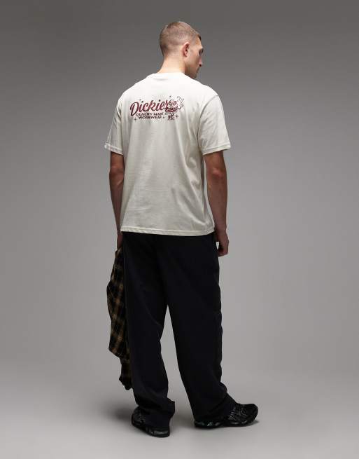 Exclusivité ASOS - Dickies - Coalton - T-shirt avec imprimé burger au dos - Blanc cassé, 2 de 5